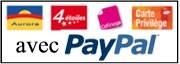 Paiement sur bijouterie online avec carte de cr�dit via paypal.