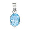 Pendentif topaze bleue 10x8mm