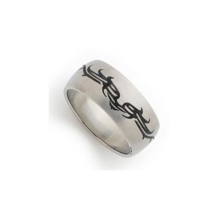 Bague homme en acier.