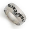 Bague homme en acier.