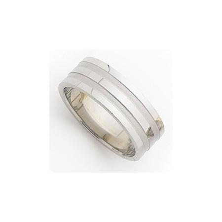 Bague homme en acier.