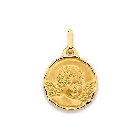 Médaille tête ange en or