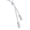 Collier boules en argent.