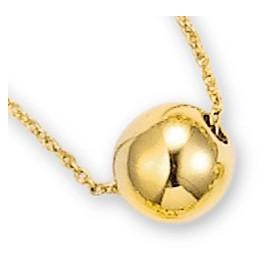 Collier boule plaqué or.