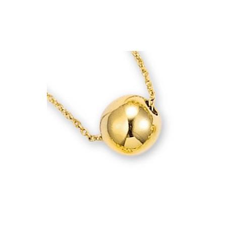 Collier boule plaqué or. - Bijouterieonline.com