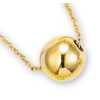 Collier boule plaqué or.