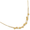 Collier boules plaqué or.