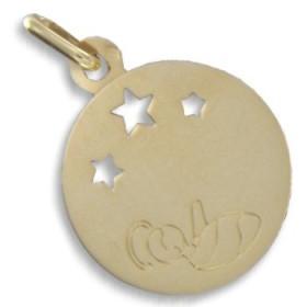Médaille pour bébé de naissance en or