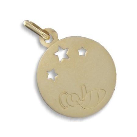 Médaille pour bébé de naissance en or