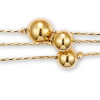Bracelet boules plaqué or.