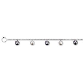Bracelet en argent et perles. - Bijouterieonline.com