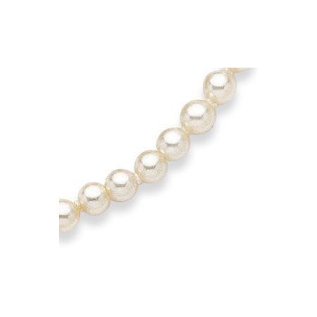 Collier perles de Majorque blanche de 5mm.