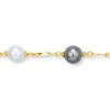 Bracelet plaqué or et perles. - Bijouterieonline.com