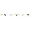 Bracelet plaqué or et perles. - Bijouterieonline.com