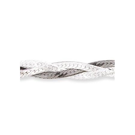 Bracelet en argent et rhodié noir. - Bijouterieonline.com