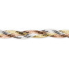 Bracelet en argent 3 tons, 3 rangs. - Bijouterieonline.com