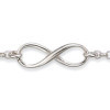 Bracelet symbole infini en argent.