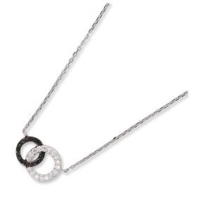 Collier en argent et oxyde de zirconium. - Bijouterieonline.com