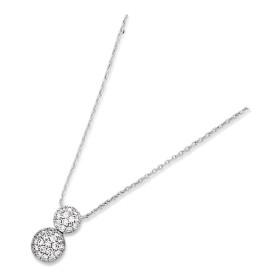Collier en argent et oxyde de zirconium. - Bijouterieonline.com
