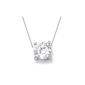 Collier en argent et oxyde de zirconium.