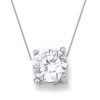 Collier en argent et oxyde de zirconium. - Bijouterieonline.com
