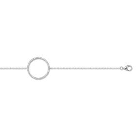 Bracelet en argent et oxyde de zirconium. - Bijouterieonline.com