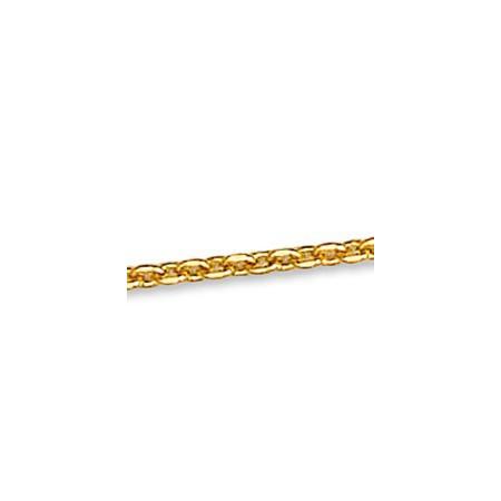 Chaîne forçat limée plaqué or. - Bijouterieonline.com
