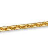 Chaîne forçat limée plaqué or. - Bijouterieonline.com