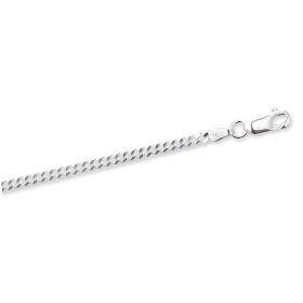 Chaîne gourmette limée en argent. - Bijouterieonline.com