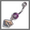 Piercing de nombril en argent