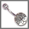 Piercing de nombril en argent