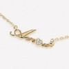 Collier amour plaqué or.
