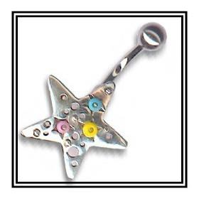 Piercing de nombril en argent