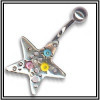 Piercing de nombril en argent