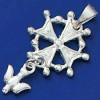 Croix huguenotte en argent