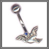 Piercing de nombril colombe