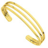 Bracelet rigide plaqué or.