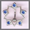 Piercing de nombril argent