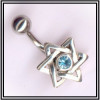 Piercing de nombril en argent