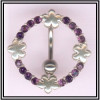 Piercing de nombril en argent