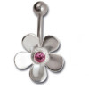 Piercing de nombril en argent