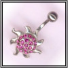 Piercing de nombril argent