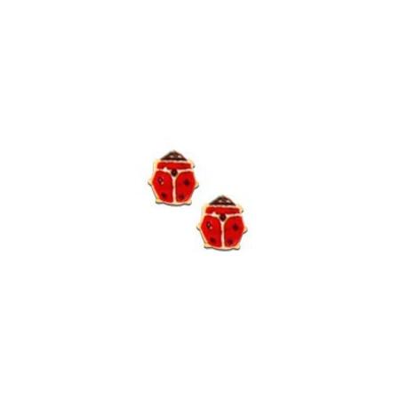 Clous d'oreilles coccinelles