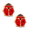 Clous d'oreilles coccinelles
