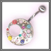Piercing de nombril en argent