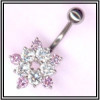 Piercing de nombril en argent