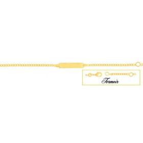 Bracelet gourmette enfant plaqué or. - Bijouterieonline.com