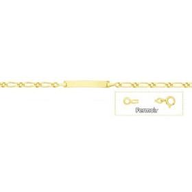 Bracelet gourmette bébé plaqué or. - Bijouterieonline.com
