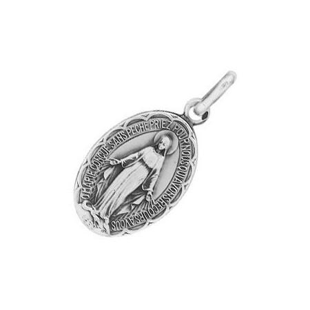 Médaille vierge miraculeuse en argent.