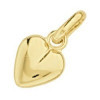 Pendentif coeur plaqué or.